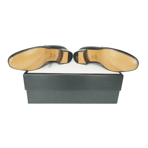 Gucci Horsebit Embroidered Stars Leather Mid Heel Loafers - Picture 7 of 8